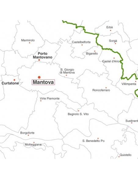 Mappa dei comuni della provincia di Mantova jpg