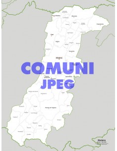 Mappa dei comuni della provincia di Modena jpg