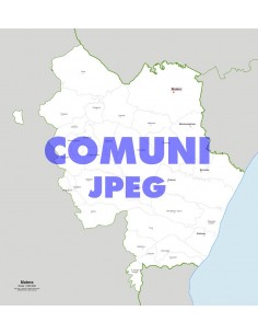 Mappa dei comuni della provincia di Matera jpg