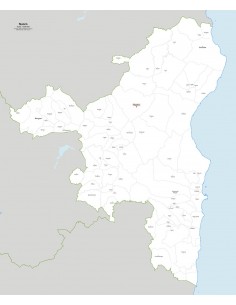 Mappa dei comuni della provincia di Nuoro jpg 2