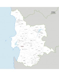 Mappa dei comuni della provincia di Oristano jpg 2