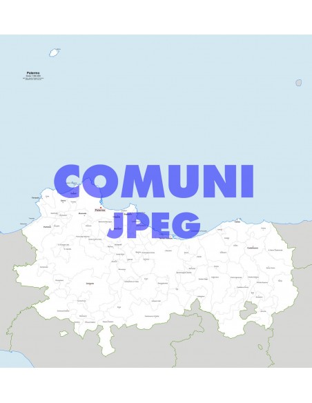 Mappa dei comuni della provincia di Palermo jpg