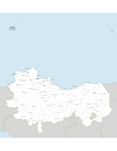 Mappa dei comuni della provincia di Palermo jpg