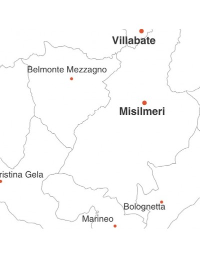 Mappa dei comuni della provincia di Palermo jpg