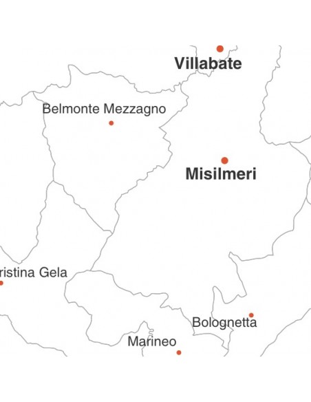 Mappa dei comuni della provincia di Palermo jpg