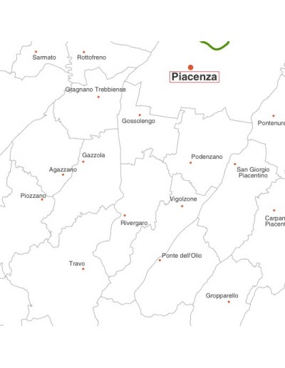 Mappa dei comuni della provincia di Piacenza jpg
