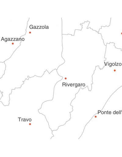 Mappa dei comuni della provincia di Piacenza jpg