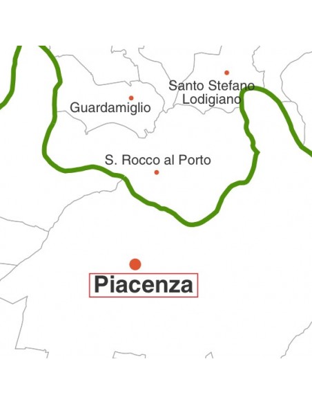 Mappa dei comuni della provincia di Piacenza jpg