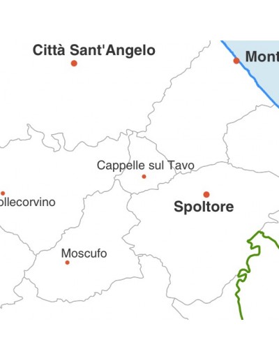 Mappa dei comuni della provincia di Pescara jpg