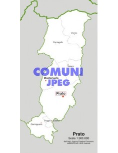 Mappa dei comuni della provincia di Prato jpg