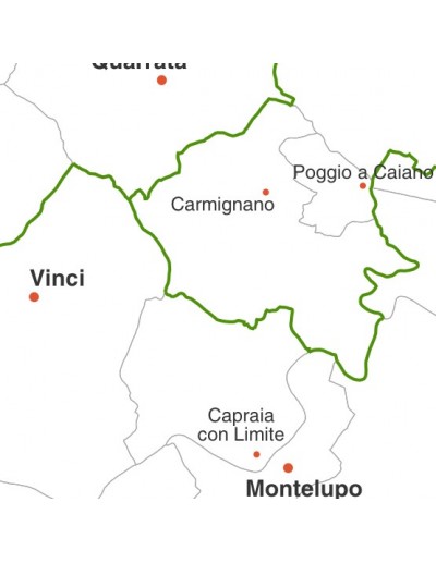 Mappa dei comuni della provincia di Prato jpg