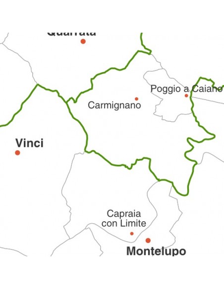 Mappa dei comuni della provincia di Prato jpg