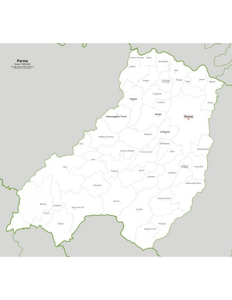 Mappa dei comuni della provincia di Parma jpg