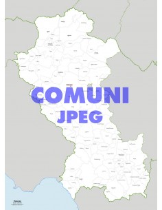 Mappa dei comuni della provincia di Potenza jpg
