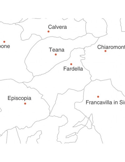 Mappa dei comuni della provincia di Potenza jpg