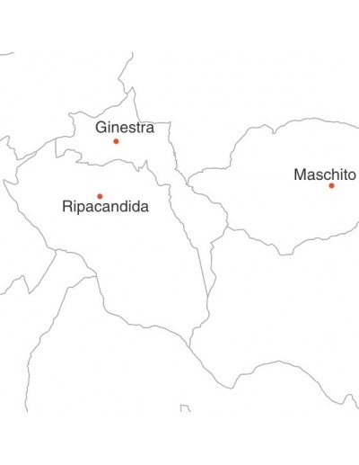 Mappa dei comuni della provincia di Potenza jpg