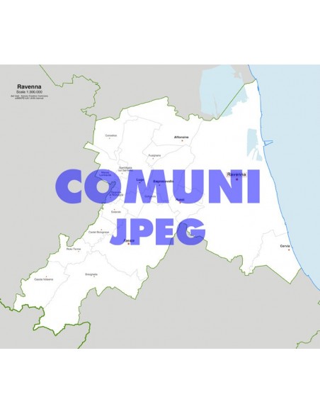 Mappa dei comuni della provincia di Ravenna jpg