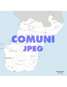Mappa dei comuni della provincia di Reggio Calabria jpg
