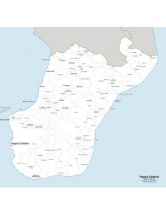 Mappa dei comuni della provincia di Reggio Calabria jpg 2