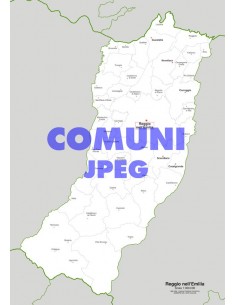 Mappa dei comuni della provincia di Reggio Emilia jpg