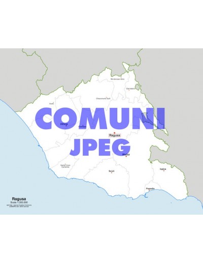 Mappa dei comuni della provincia di Ragusa jpg