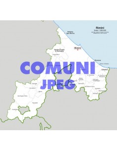 Mappa dei comuni della provincia di Rimini jpg