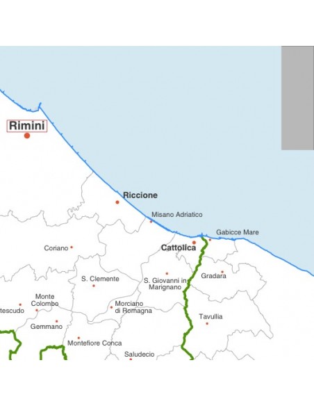 Mappa dei comuni della provincia di Rimini jpg