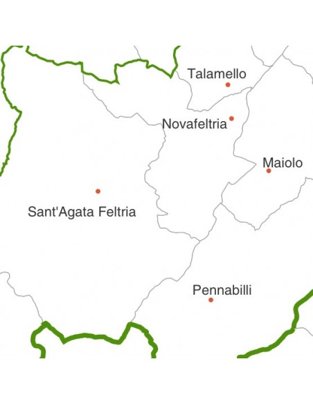 Mappa dei comuni della provincia di Rimini jpg