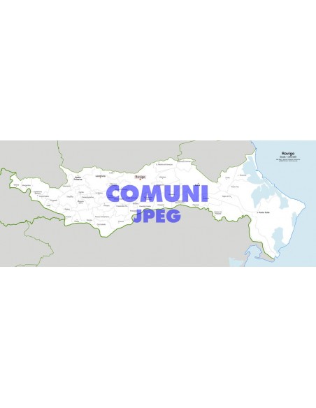 Mappa dei comuni della provincia di Rovigo jpg