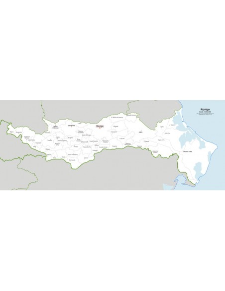 Mappa dei comuni della provincia di Rovigo jpg