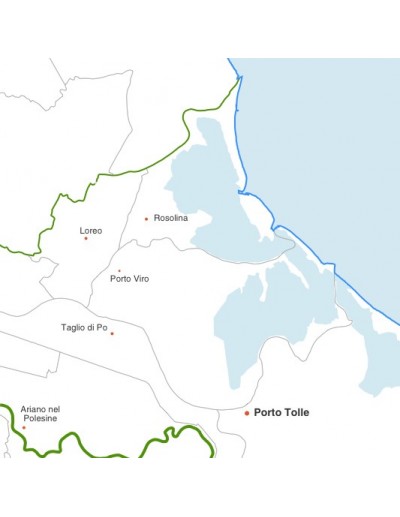 Mappa dei comuni della provincia di Rovigo jpg