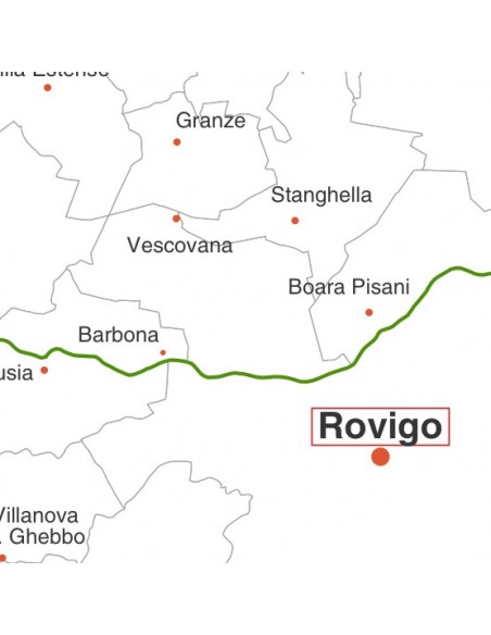 Mappa dei comuni della provincia di Rovigo jpg