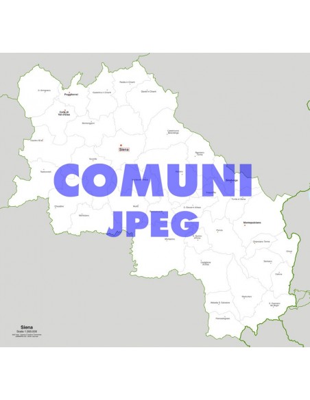 Mappa dei comuni della provincia di Siena jpg