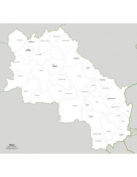 Mappa dei comuni della provincia di Siena jpg
