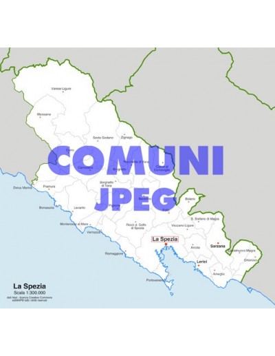 Mappa dei comuni della provincia di La Spezia jpg