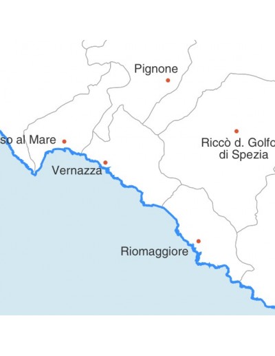 Mappa dei comuni della provincia di La Spezia jpg