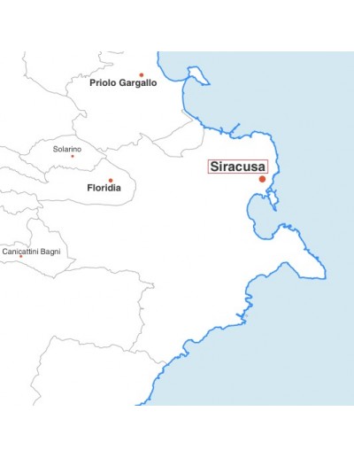 Mappa dei comuni della provincia di Siracusa jpg