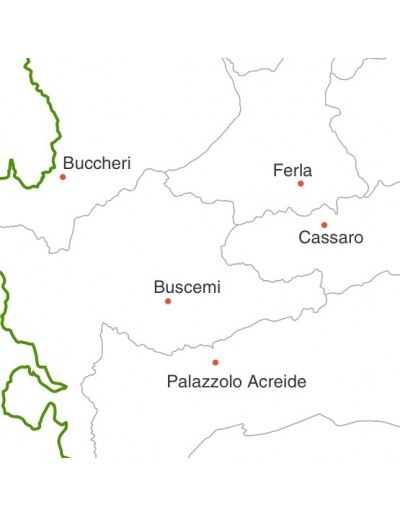 Mappa dei comuni della provincia di Siracusa jpg