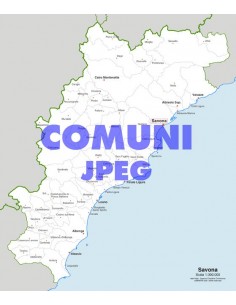 Mappa dei comuni della provincia di Savona jpg
