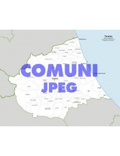 Mappa dei comuni della provincia di Teramo jpg
