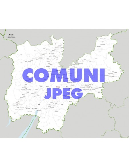 Mappa dei comuni della provincia di Trento jpg