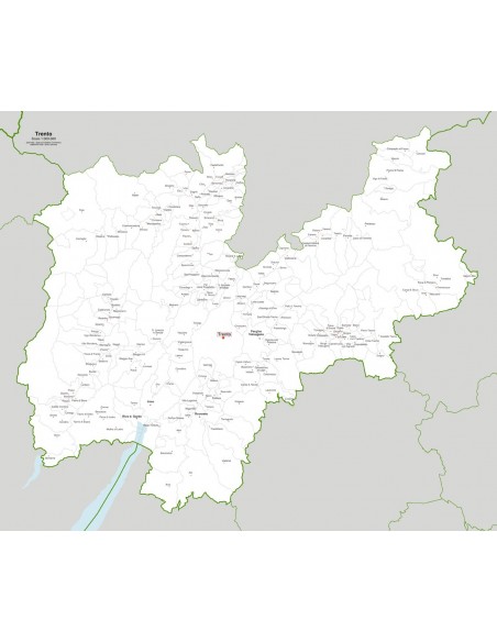 Mappa dei comuni della provincia di Trento jpg