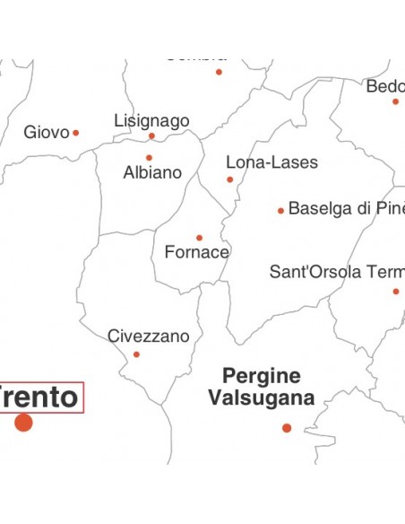 Mappa dei comuni della provincia di Trento jpg