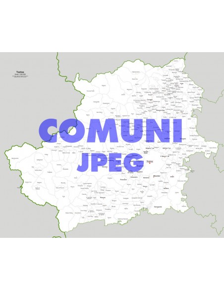 Mappa dei comuni della provincia di Torino jpg