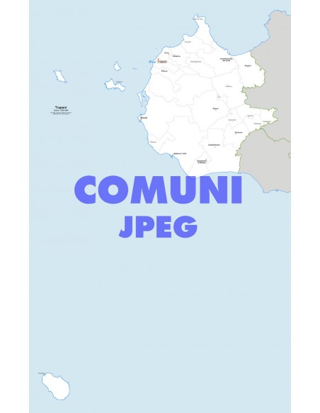 Mappa dei comuni della provincia di Trapani jpg