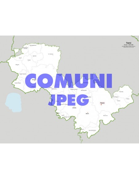 Mappa dei comuni della provincia di Terni jpg