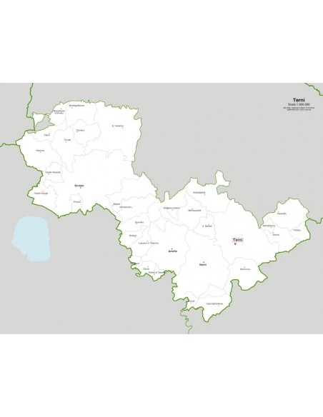 Mappa dei comuni della provincia di Terni jpg