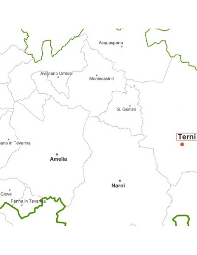 Mappa dei comuni della provincia di Terni jpg