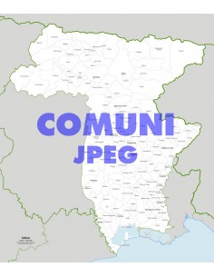 Mappa dei comuni della provincia di Udine jpg