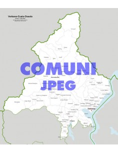 Mappa dei comuni della provincia di Verbano-Cusio-Ossola jpg